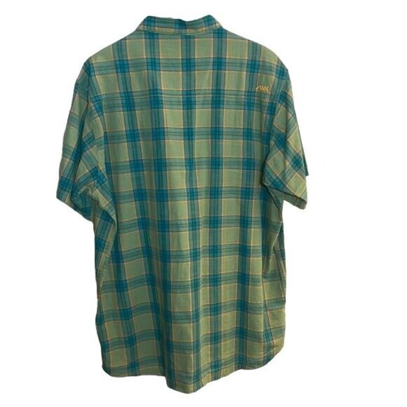 Mountain Khakis | Flannel Short, Sleeve Shirt | Size: XL | Green, Blue, Yellow - Picture 2 of 14